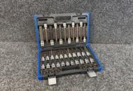 1488925 Socket Bit Set, 46 Piece, 1/4"+1/2", Hex Inch 3/32-3/4"