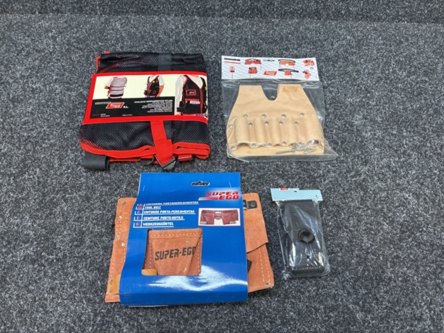 1489119-1 Tool belt, tool vest, hammer holder & nylon belt