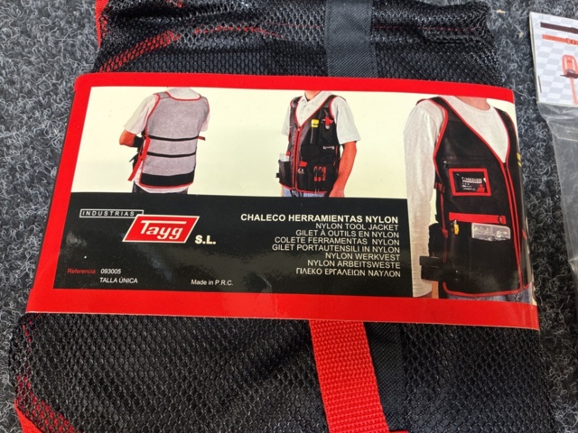 1489119-3 Tool belt, tool vest, hammer holder & nylon belt