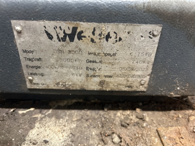 1454976-10 Scissor lift - Weber DSH 3000 -2023 (repair item)