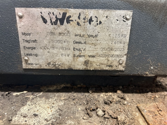 1454976-11 Scissor lift - Weber DSH 3000 -2023 (repair item)