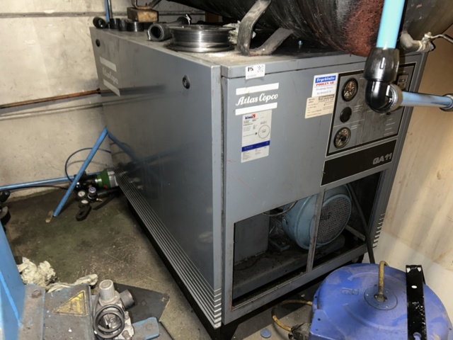 1454998-2 Screw compressor with separate pressure tank - Atlas Copco GA11 + 350L pressure tank