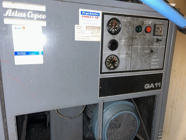 1454998-3 Screw compressor with separate pressure tank - Atlas Copco GA11 + 350L pressure tank