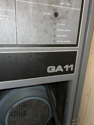 1454998-14 Screw compressor with separate pressure tank - Atlas Copco GA11 + 350L pressure tank