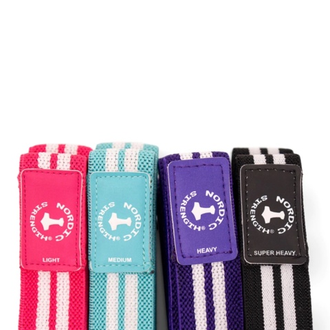 1489135-2 Resistance bands 4-pack, 10 pcs. Exertube deluxe light - black, Training elastic band roll