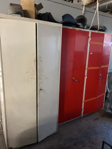 1454999-1 Cabinet 3 pcs with contents - vehicle parts, filters and workshop materials