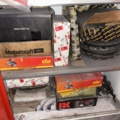 1454999-12 Cabinet 3 pcs with contents - vehicle parts, filters and workshop materials