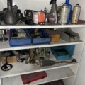 1454999-15 Cabinet 3 pcs with contents - vehicle parts, filters and workshop materials