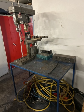 1455000-2 Work trolley with pillar drilling machine and accessories - Test Rite 00051U -1984