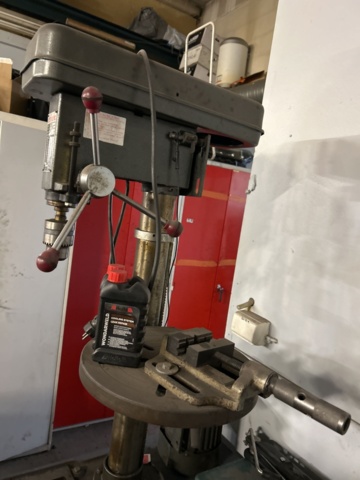 1455000-8 Work trolley with pillar drilling machine and accessories - Test Rite 00051U -1984