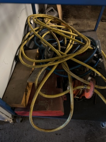 1455000-13 Work trolley with pillar drilling machine and accessories - Test Rite 00051U -1984