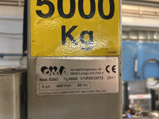 1455006-15 Four-pillar lift 5 tons - OMA 526C -2011