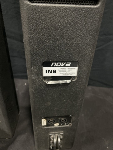 1486295-6 Column speakers 2 pcs with brackets - Nova IN6