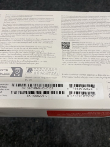 1479232-3 Meta Quest 3S 128GB