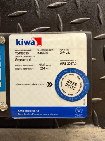 1468038-9 Ångpanna med industribrännare - Ång-Janne GTP Å12 -1993