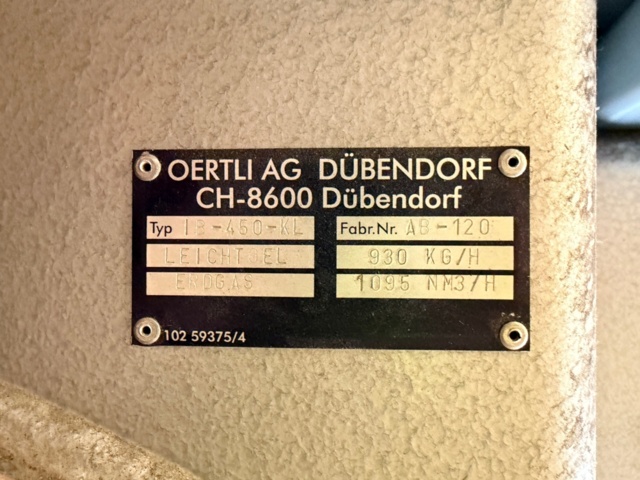 1468039-11 Ångpanna med industribrännare - Ång-Janne GTP Å12 -1993