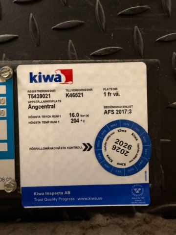 1468040-6 Ångpanna med industribrännare - Ång-Janne GTP Å12 -1993