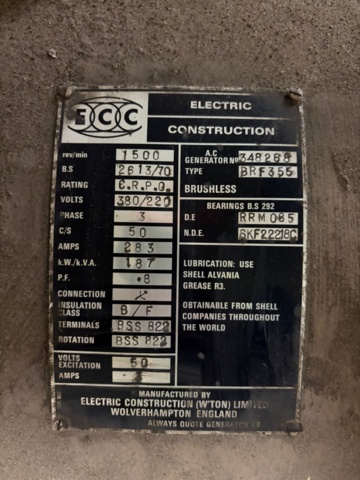 1468043-9 Diesel-powered generator set with generator - Volvo Penta / Dale Electric