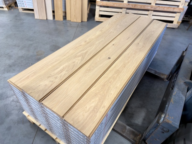 1489334-2 Floor oiled oak Woodura, Misty White, 1-strip, 5-G click floor, 174 sq m, XL