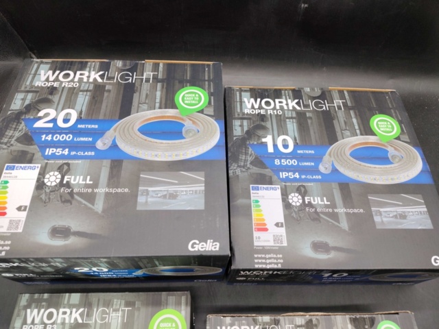 1487382-2 Worklight LED ropes, 3 pcs - Gelia, Worklight Rope, IP54, various lengths