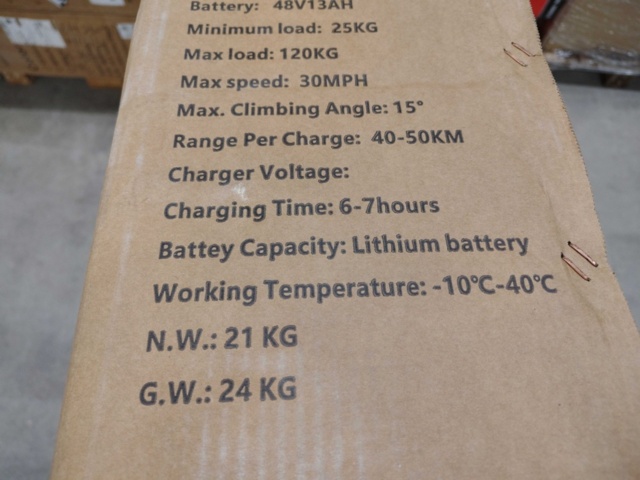 1490672-4 Elsparkcykel – OBX, Off-road, 750W, 50 km räckvidd