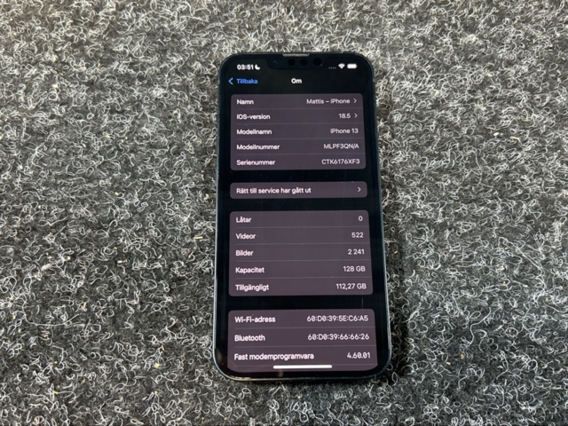 1457515-2 Mobile phone - Apple iPhone 13 - 128 GB