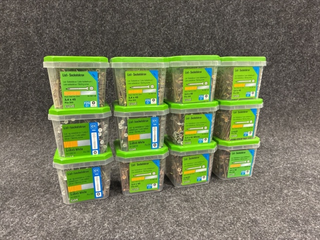 1490706-1 12 pcs Packs Strip-Plinth Screw 3.4x45mm, Essve