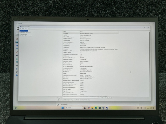 1457517-3 Laptop - Lenovo ThinkPad P1 Gen 6 - i9/32GB/1TB/RTX 2000 Ada