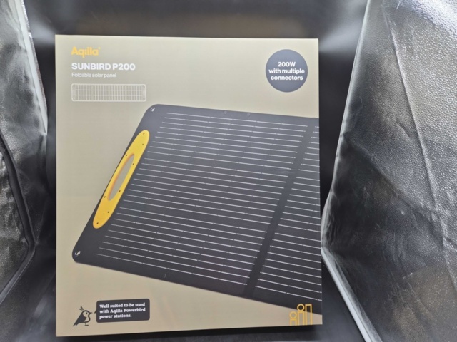 1480322-2 Solar panel - Aqiila, Sunbird P200, 200W, foldable, adjustable footrests