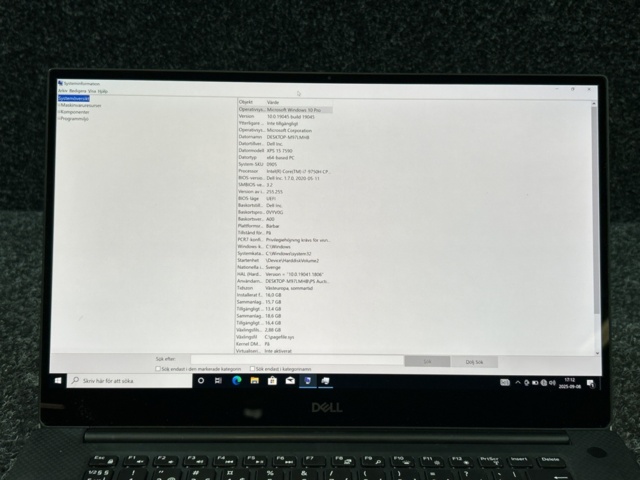 1457518-2 Laptop - Dell XPS 15 7590 - i7/16GB