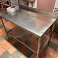 1384745-2 Stainless steel workbench approx. 110x65x89 cm