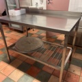 1384745-3 Stainless steel workbench approx. 110x65x89 cm