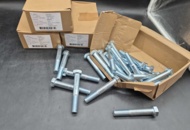 1490991 Hexagon bolt, 100 pcs - M16x100, ISO 4014, 8.8, electro-galvanized