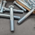 1490991-2 Hexagon bolt, 100 pcs - M16x100, ISO 4014, 8.8, electro-galvanized