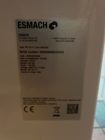 1384749-6 Dough mixer - Esmach SPI 45 FE -2023