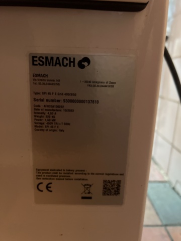 1384749-8 Dough mixer - Esmach SPI 45 FE -2023