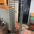 1384754-1 1 tray rack trolley and 17 dough trays