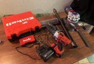 1384756 Einhell screwdriver and Dyson vacuum cleaner