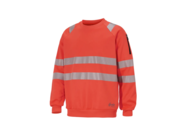 1491051 Varselsweatshirt, 10 st - Gesto, EN ISO 20471 klass 2, reflexdetaljer, stl S