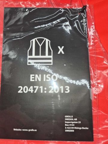 1491051-5 Varselsweatshirt, 10 st - Gesto, EN ISO 20471 klass 2, reflexdetaljer, stl S