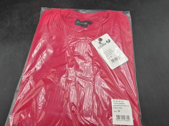 1491108-2 Sweatshirt, 10 pcs - Gesto, sweatshirt, red, size M