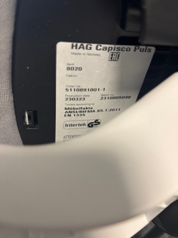 1482235-4 Skrivbord och kontorsstol - ROL Ergo, HÅG