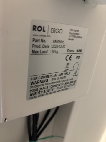 1482235-6 Skrivbord och kontorsstol - ROL Ergo, HÅG