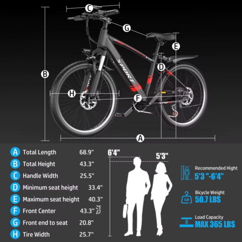 1489193-4 El-MTB – 750W, 26 tum, 7 växlar, Aluminiumram