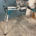 1469100-6 Crosscut and miter saw on mobile saw table - Makita LS0815FL / WST06