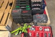 1482246 Verktygsväskor, sorteringslådor, vattenpass, m.m.