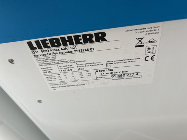 1435685-4 Freezer with sliding glass lid - Liebherr GTI 5003