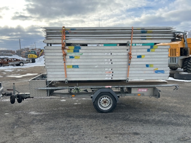 1455016-2 Scaffolding trailer with frame scaffolding parts - Monzon / Tysse