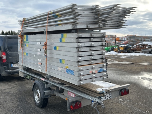 1455016-3 Scaffolding trailer with frame scaffolding parts - Monzon / Tysse