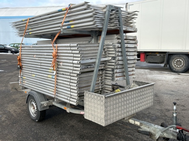 1455016-7 Scaffolding trailer with frame scaffolding parts - Monzon / Tysse